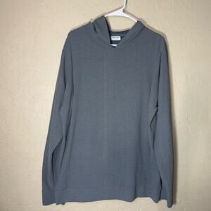 Tommy John XL grey waffle knit long sleeve hoodie
